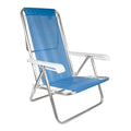 Reposera Silla Aluminio 8 Posiciones Exahome Playa Camping Azul