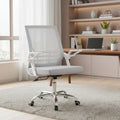 Silla De Oficina Exahome Ergonomica Gris Diseño Premium Gris Malla