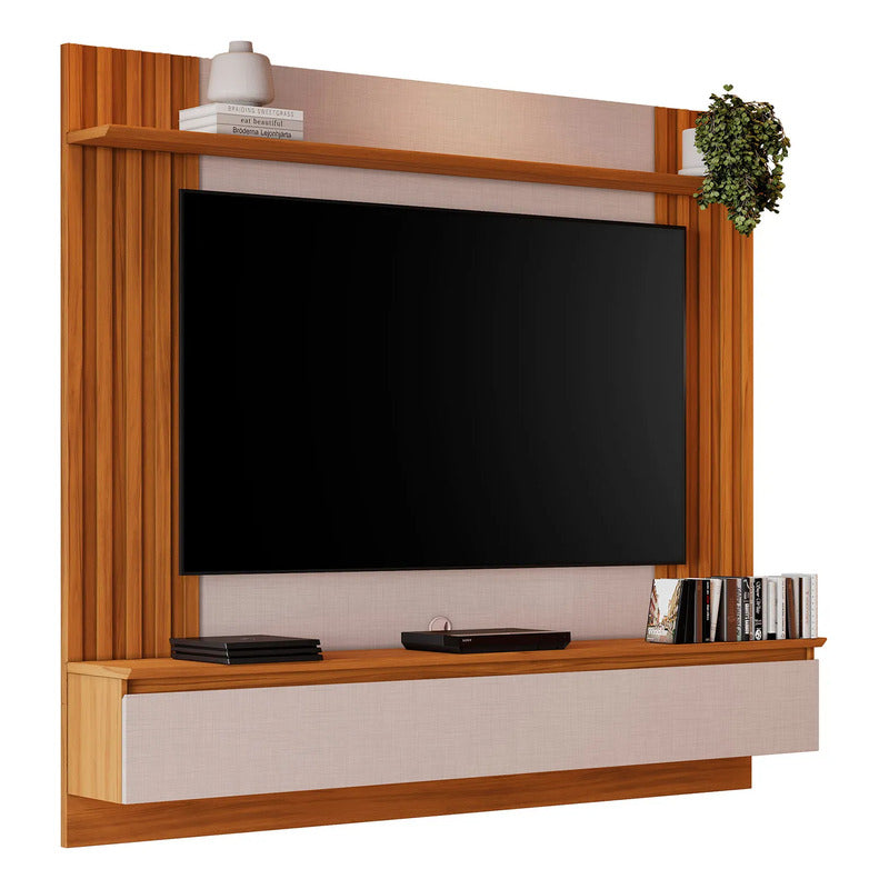 Rack Tv Panel Nordico Exahome Exclusivo Mueble Televisión Blanco