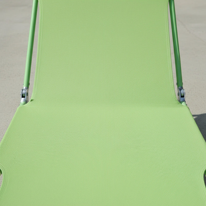 Silla Reposera Cama Playera Reclinable Plegable Casa Parque
