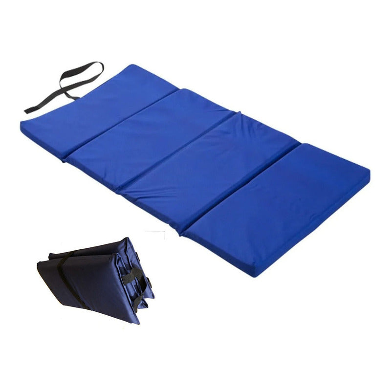 Colchoneta Gimnasia Plegable Yoga Abdominales Exahome Color Azul