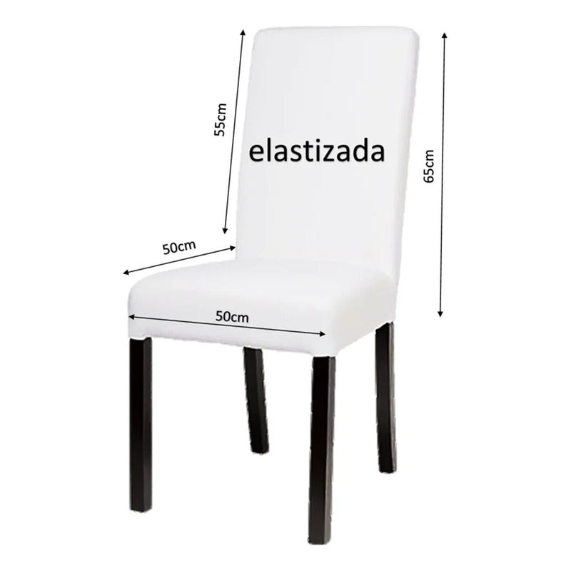 6 Fundas Elastizadas Sillas 100% Poliester Calidad Premium