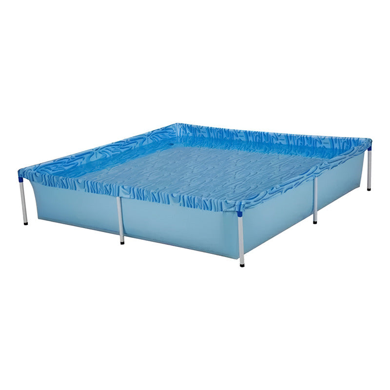 Pileta Estructural Exahome Linea Akua 15 Tienda Oficial Azul Rectangular