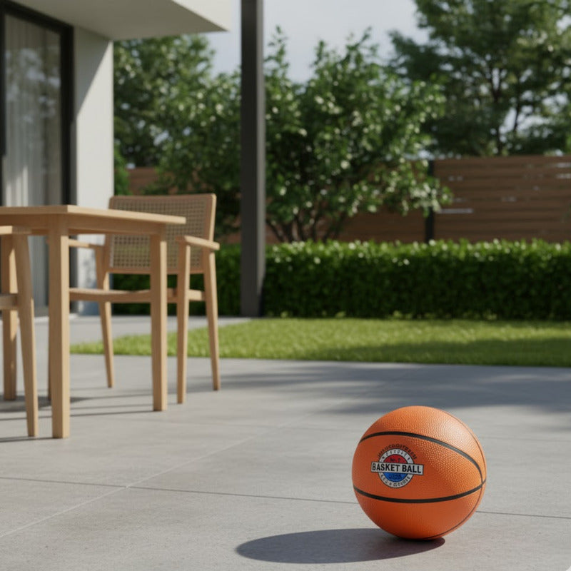 Pelota De Basquet N5 Mediana Para Uso En Tienda Oficial Marrón