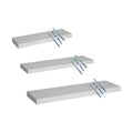 3 Estantes Flotantes Repisa Mensula Invi Tienda Oficial Blanco