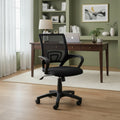 Silla De Escritorio Oficina Exahome Gas Ergonómica Negra Negro Malla