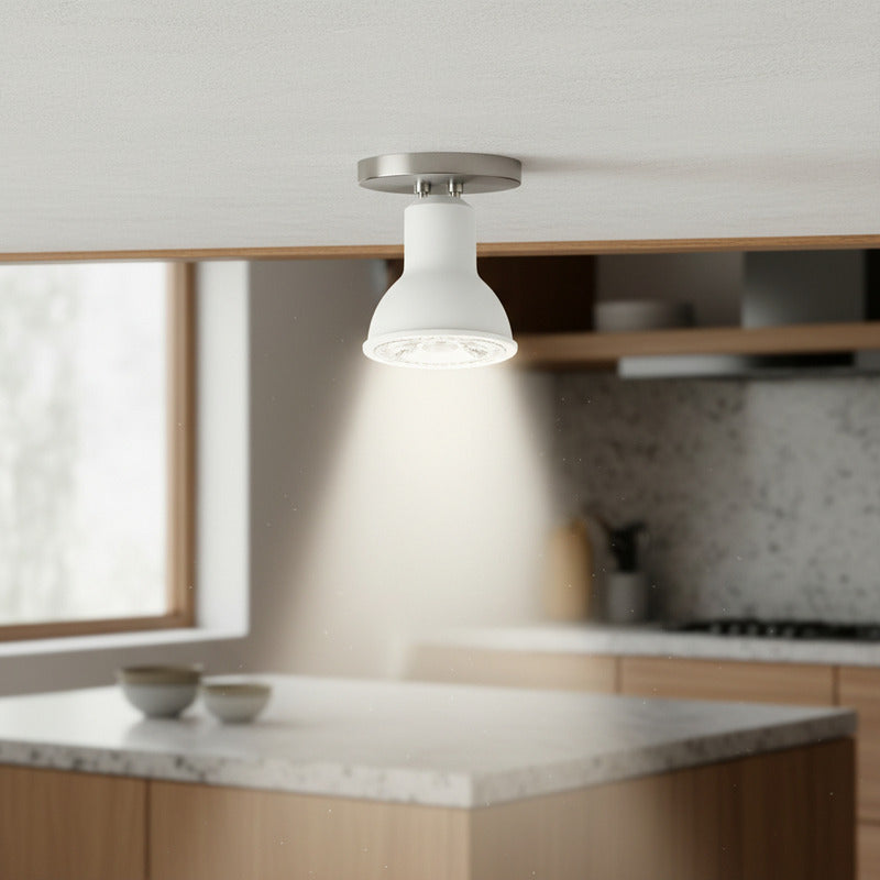 Dicroica Lampara Led Aluminio Pvc Tienda Oficial Blanco Frío