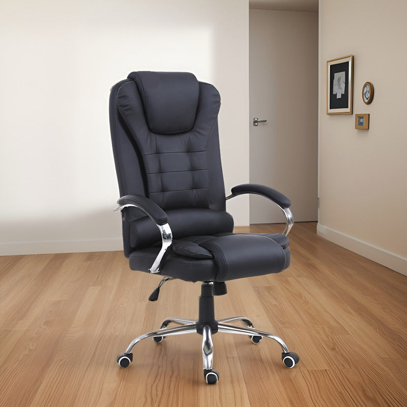 Sillón Director Ejecutivo 54208 Presidencial Cuero Sintético Negro Exahome