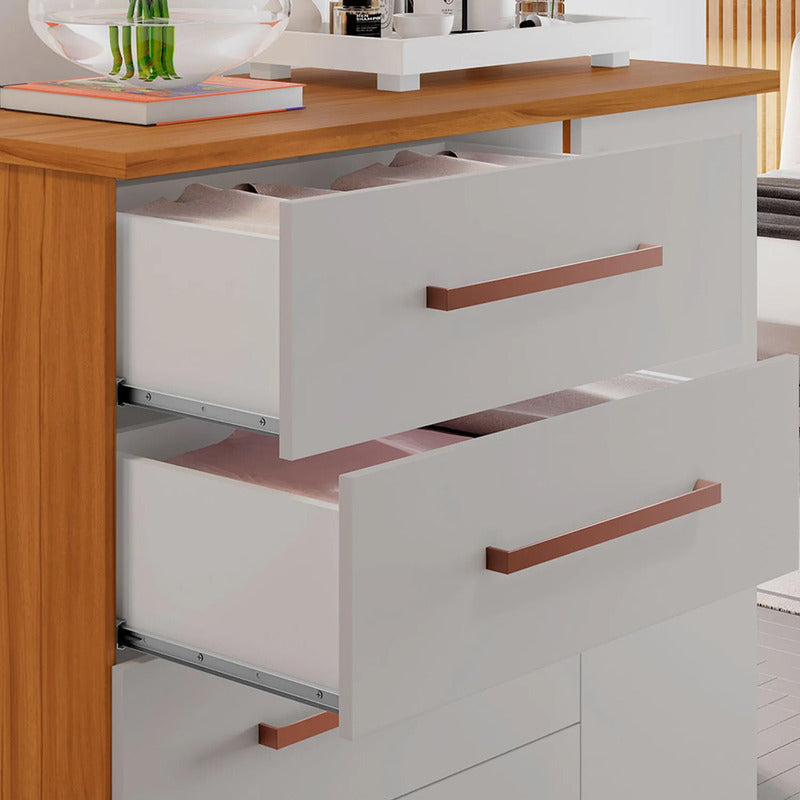 Comoda Cajonera Chifonier Exahome Exclusivo Placard Roble