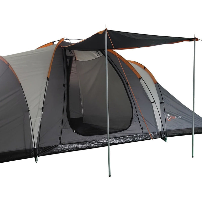 Carpa 8 P Exahome Impermeable + 2 Colchon 2p + Inflador