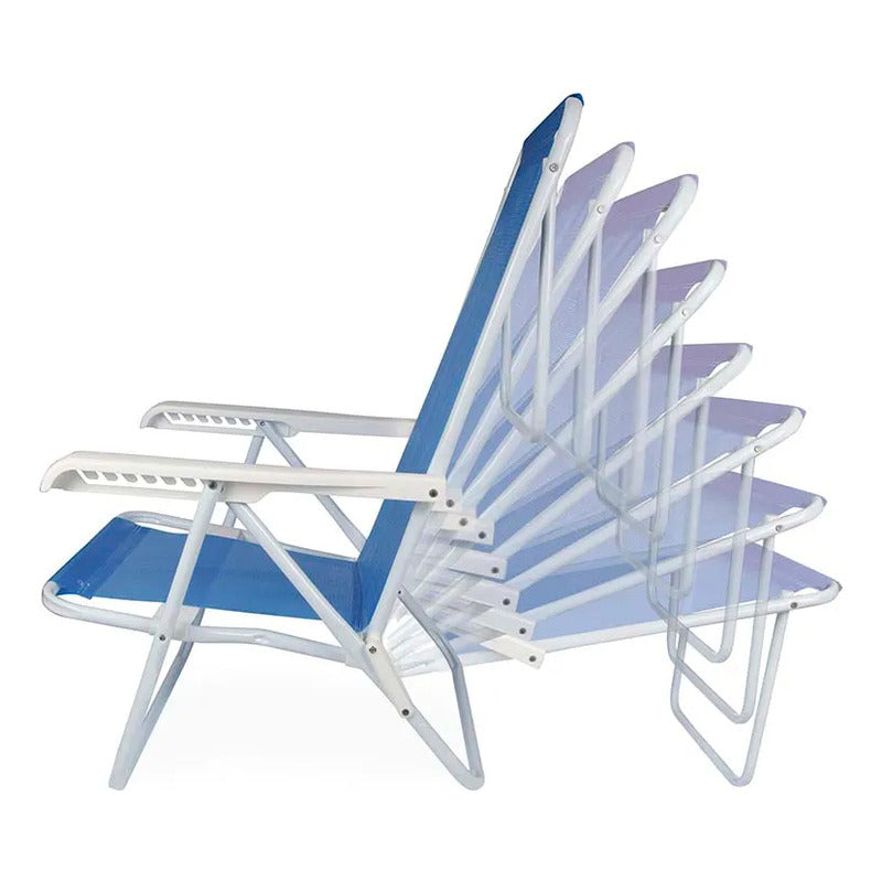 Carro Carrito Playero + 2 Reposeras A Tienda Oficial Azul