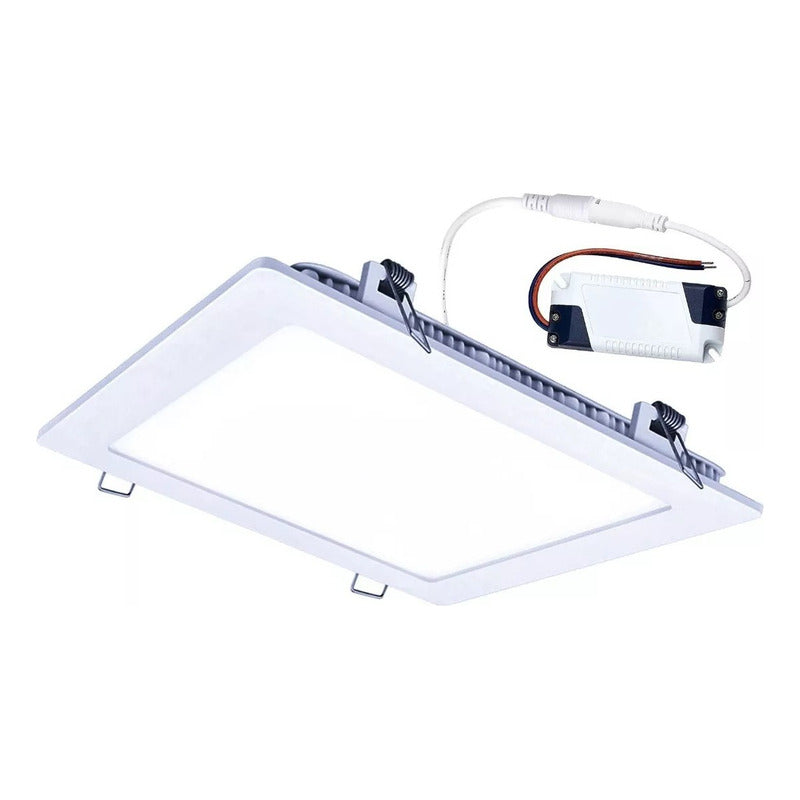 Plafon Cuadrado Led Embutible 10 Unidades Tienda Oficial 7798410197511 Blanco Frío