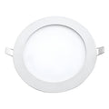Plafon Panel Led Embutible Redondo 18w Calido Pack 10u Blanco Cálido