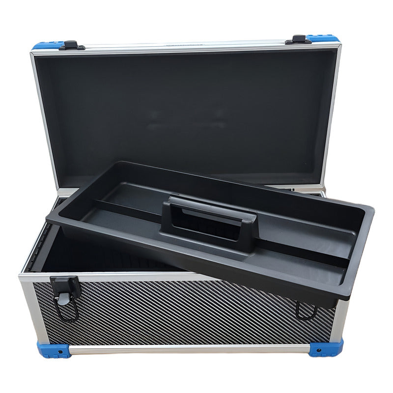 Maletín Aluminio Gabinete + Bandeja Porta Herramienta Pesca Aluminio