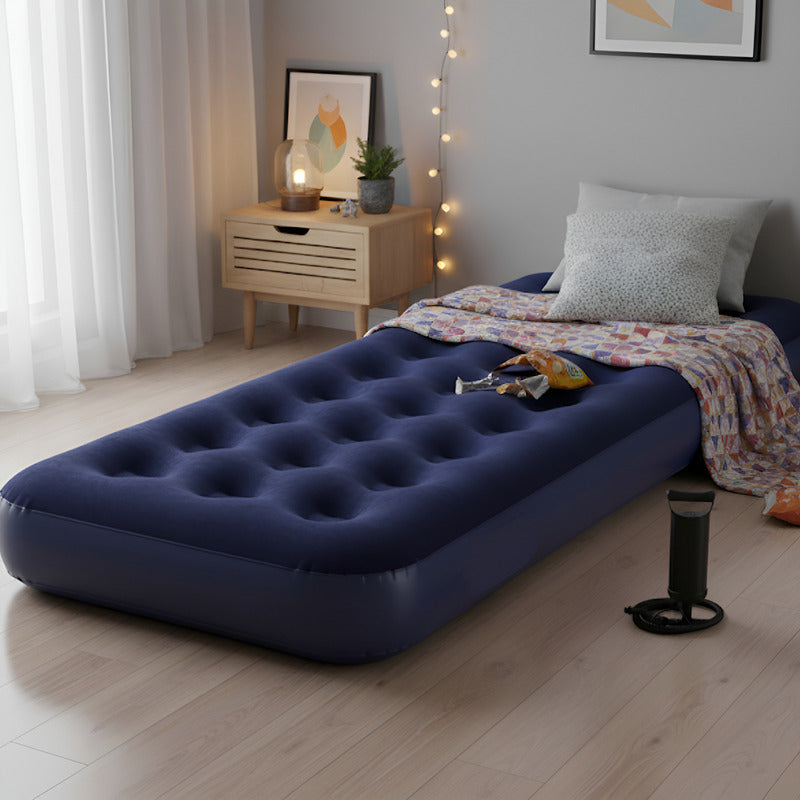 Colchon Inflable 1 Plaza Con Inflador Exahome Tienda Oficial Azul