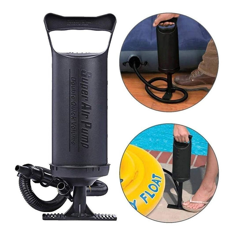 Inflador Exahome Colchon Bote Inflabe Pelotero Colchoneta Color Negro