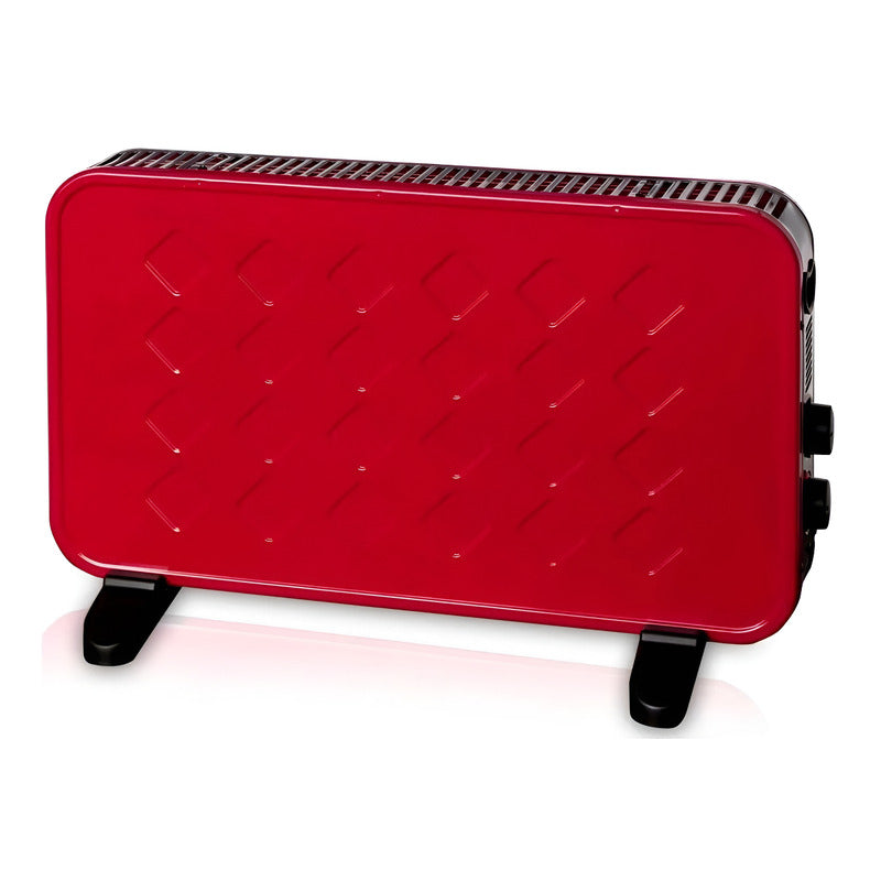 Calefactor Electrico Alta Gama Exahome Con Termostato Ct03 Rojo