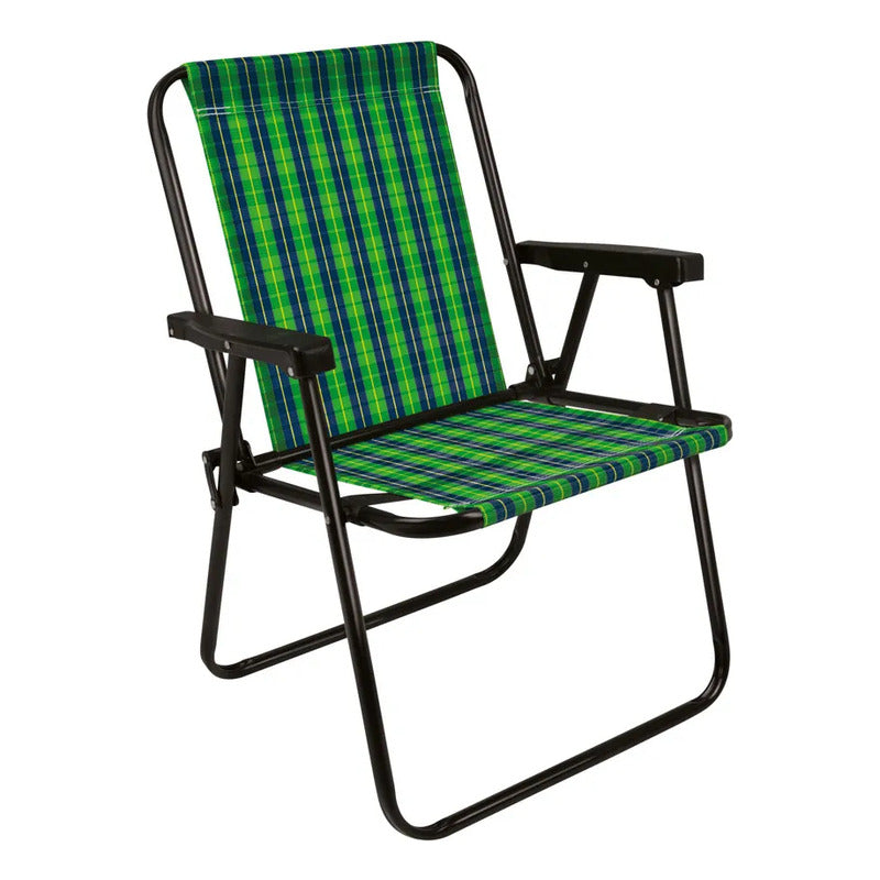 Silla Reposera Alta Exahome Plegable Portátil Playa Jardín