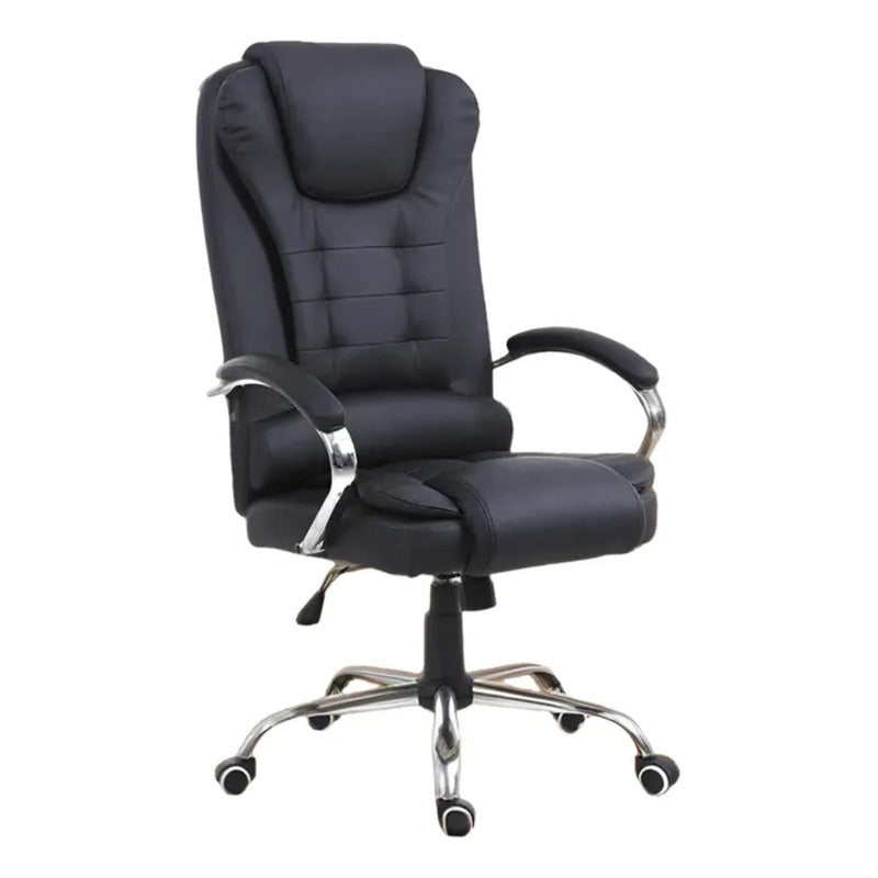 Sillón Director Ejecutivo 54208 Presidencial Cuero Sintético Negro Exahome