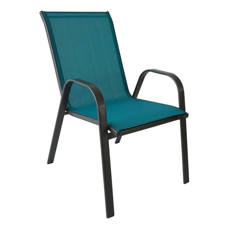 Silla Jardín Patio Interior Exterior Reposera Sling Apilable