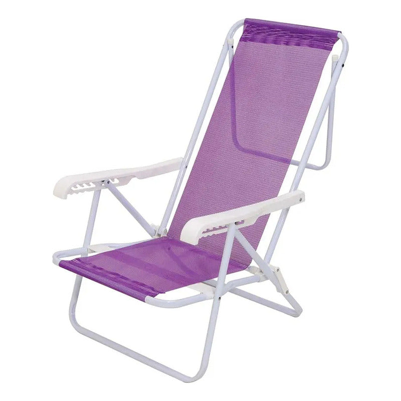 Silla Reposera Aluminio Sannet 8 Posiciones Playa Jardin