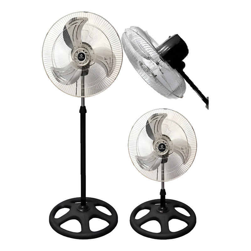 Ventilador Exahome 3 En 1 Pie Pared  Tienda Oficial 45.72 Cm Negro Aluminio Metálica 3