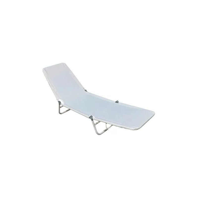 Silla Reposera Cama Playera Reclinable Plegable Casa Parque