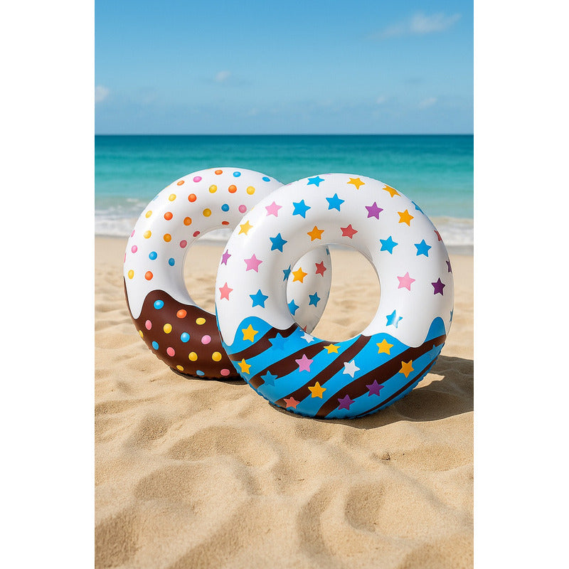 Sun Club Inflable Dona 115cm 37601 Color Multicolor