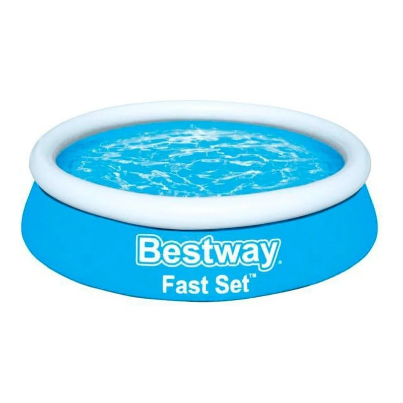Pileta Inflable Redonda Fast Set 940 Lts Bestway 57392 Color Azul