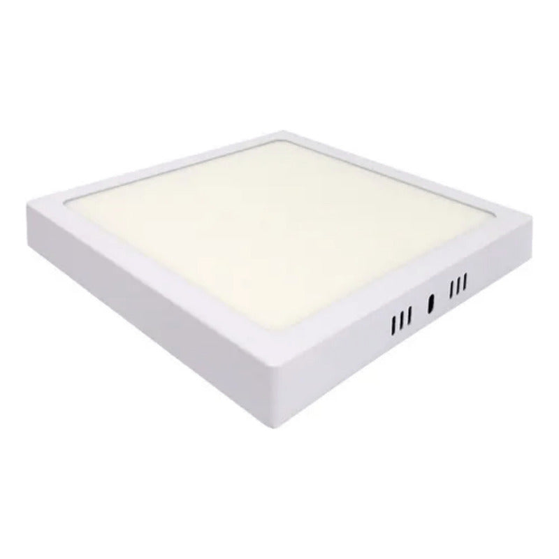 Plafon Cuadrado Con Base 18w Led Luz Fria