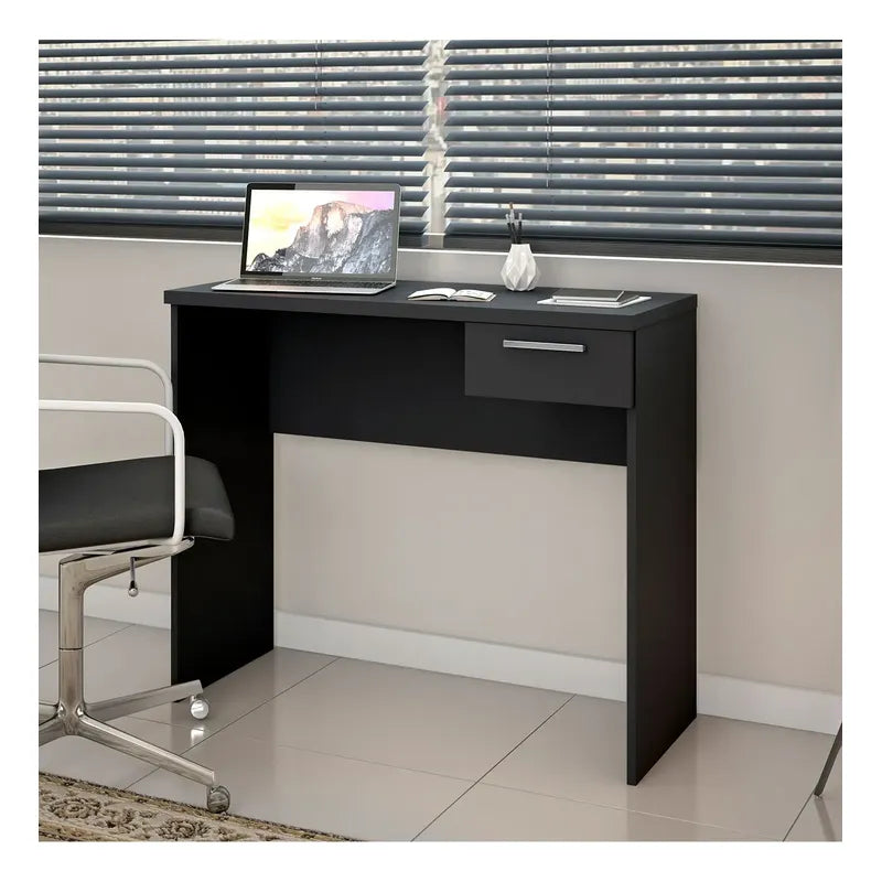 Exahome Escritorio Mesa Office Nt 2000 Mdp 1 Cajón Mueble Negro