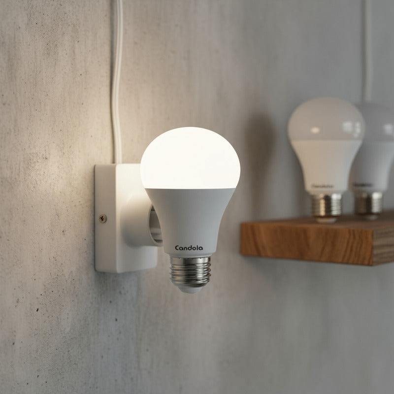 Lampara Led Foco  Clasica A60 12w Calida Pack 20u Blanco Cálido