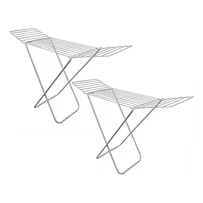 Combo 2 Tendedero Tender Con Alas Exahome Plegable Grande Blanco