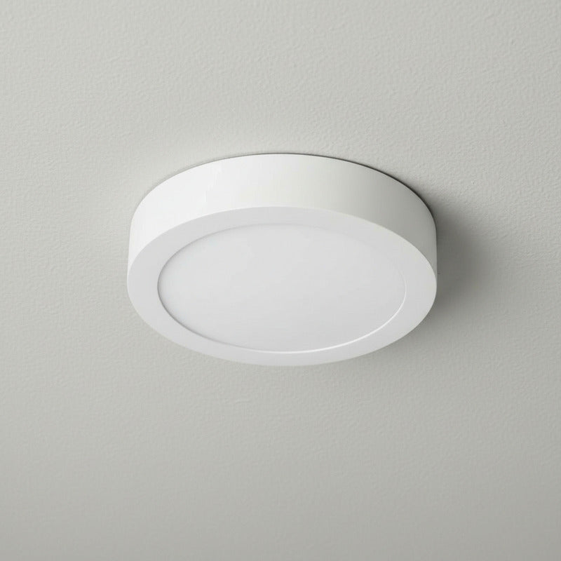 Plafon Redondo Con Base Circular  Tienda Oficial Blanco Frío