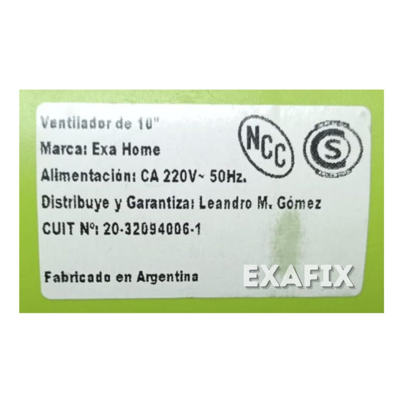 Repuesto Motor Ventilador 3 En 1 10' 65w Turbo Exahome
