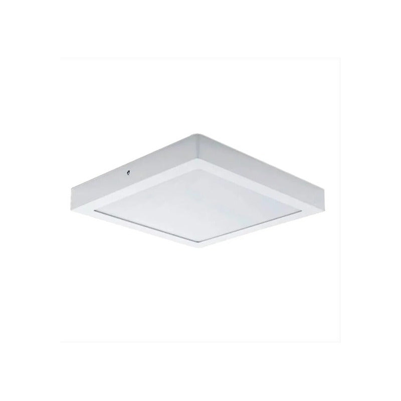 Plafon Cuadrado Con Base 18w Led Luz Fria