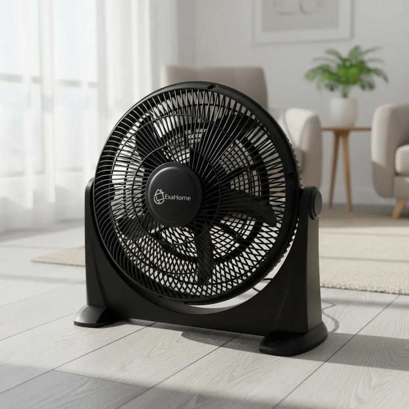Ventilador Turbo Semi Industrial Exahome 50cm 20 90w Garanti 50.8 Cm Negro Plástico 5
