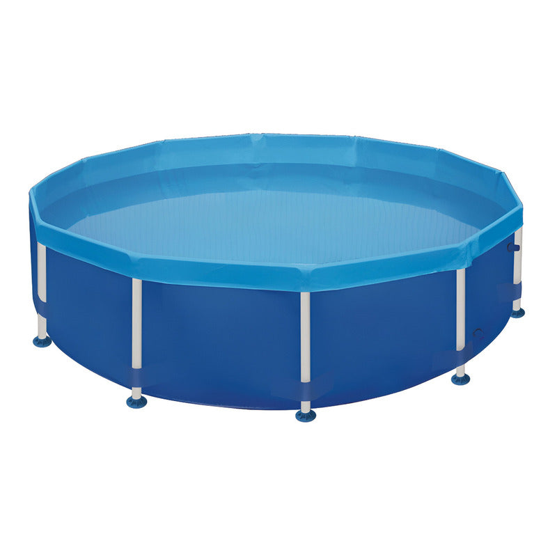 Pileta Estructural Mor 1007mor Circular X 30.5 Cm De Ancho X 2.78 M De Diámetro 4500 L Azul