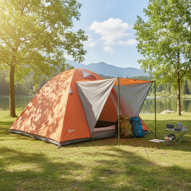 Carpa 4 Iglu Personas Exahome Con Alero 1500mm Sobretecho
