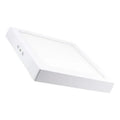 Plafon Cuadrado Con Base 18w Led Luz Fria Estructura Blanco Cálido