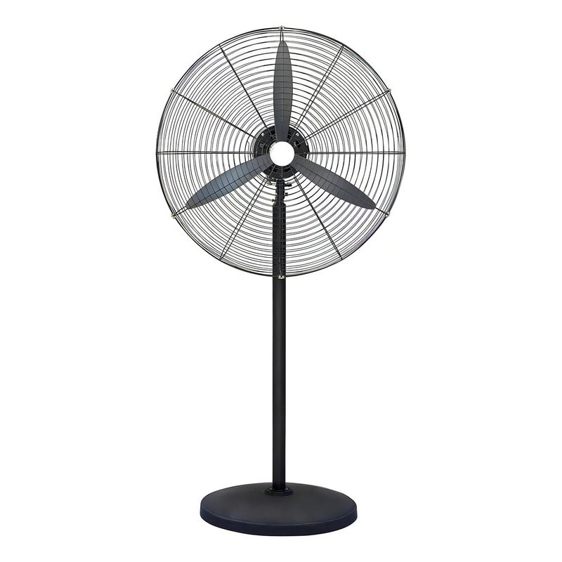 Ventilador Exahome Industrial 26 Pulgadas Pie Pared 170w Cantidad De Aspas 3 Estructura Negro Aspas Gris Diámetro 75 Cm Material De Las Aspas Metal