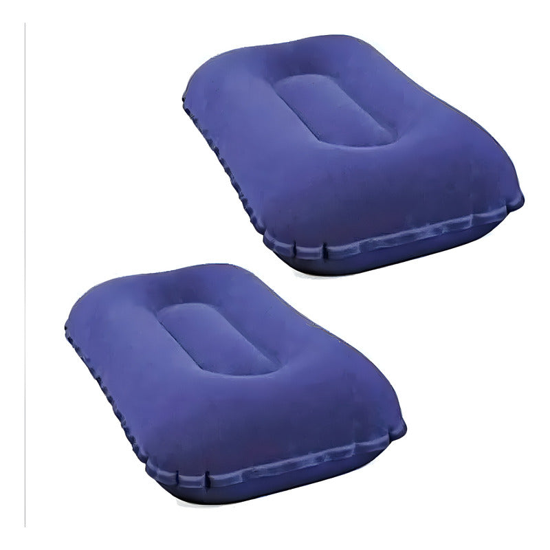 Colchon Inflable Bestway 2 1/2 Plaza 2 Almohadas E Inflador Color Azul
