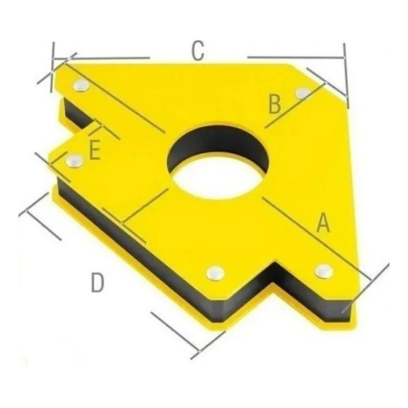 Escuadra Magnética Ángulo Múltiple 25kg 50lb 45-135 Grados