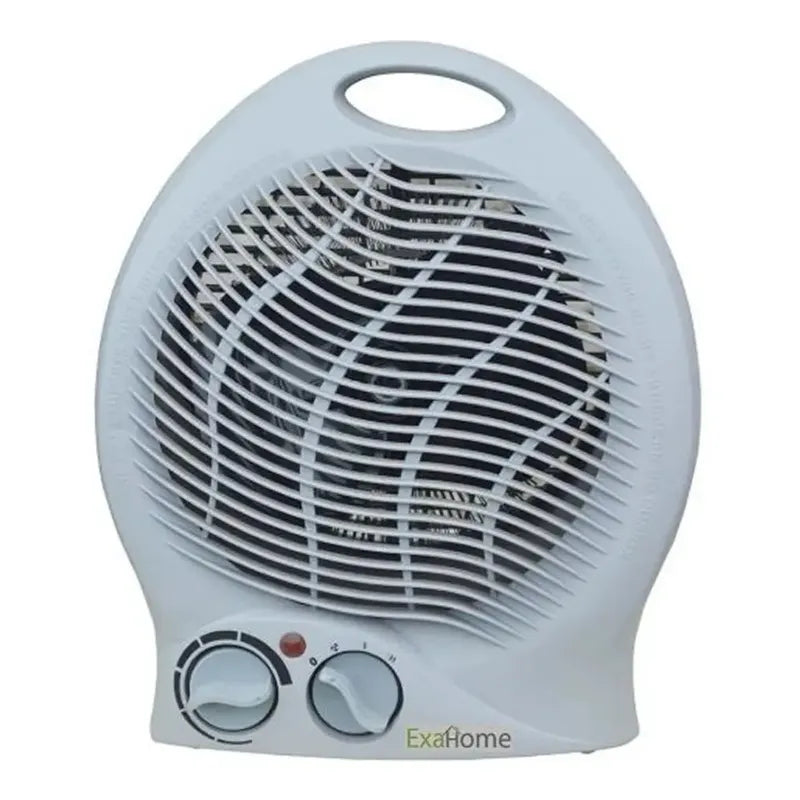Caloventor Exahome Unico Con Termostato 2 Años De Color Negro