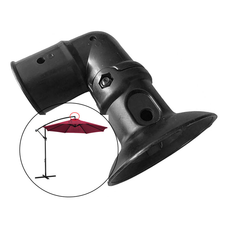 Repuesto Codo De Sombrilla Lateral Banana 3mts Accesorio Negro Accesorio Codo De Sombrilla Banana