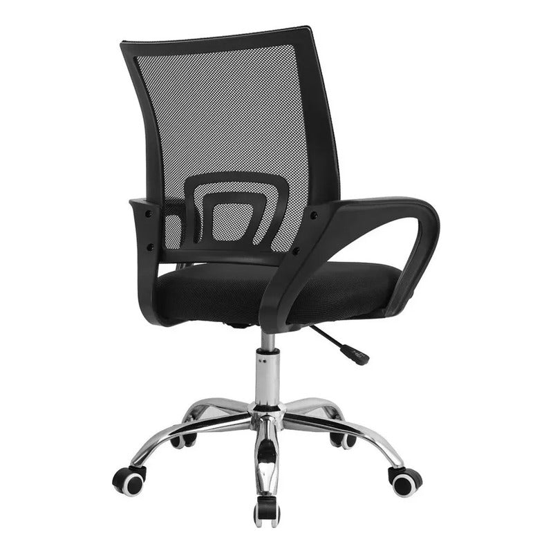 Silla De Escritorio Exahome Gas Gamer Ergonómica Negra Negro Malla
