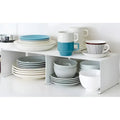 2 Organizadores Estante Alacena Reforzado Cocina Armario Exahome Color Blanco