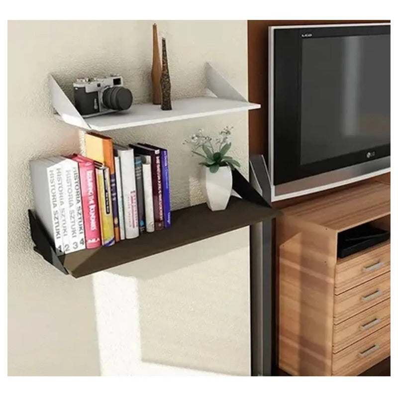 Estante Con Mensulas Exahome 60x20 Repisa Unico 18mm Bazar