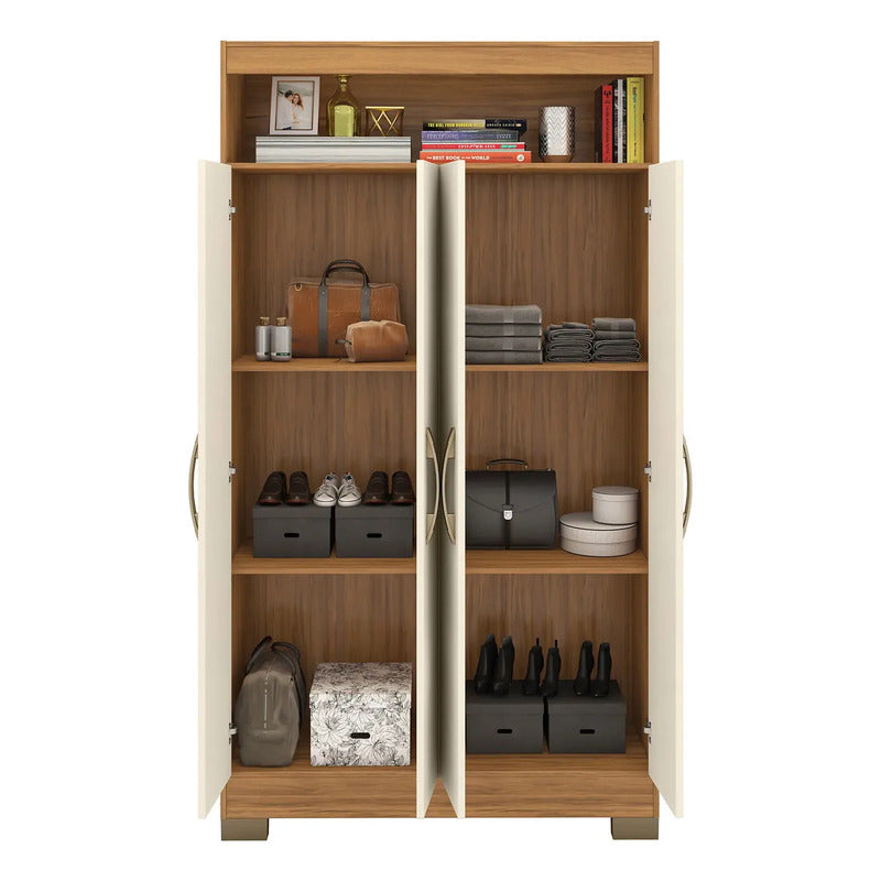 Placard Premium Ropero Exahome Multiuso 4 Puertas Exclusivo Roble