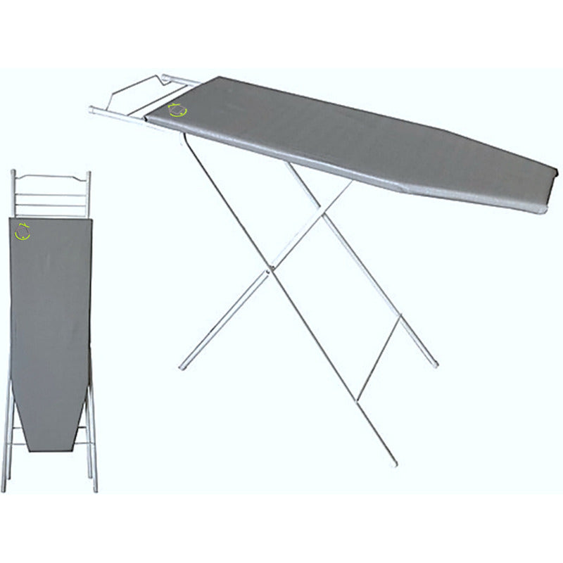 Tabla De Planchar Tela Aluminizada Plegable Con Posa Plancha Aluminizada Gris